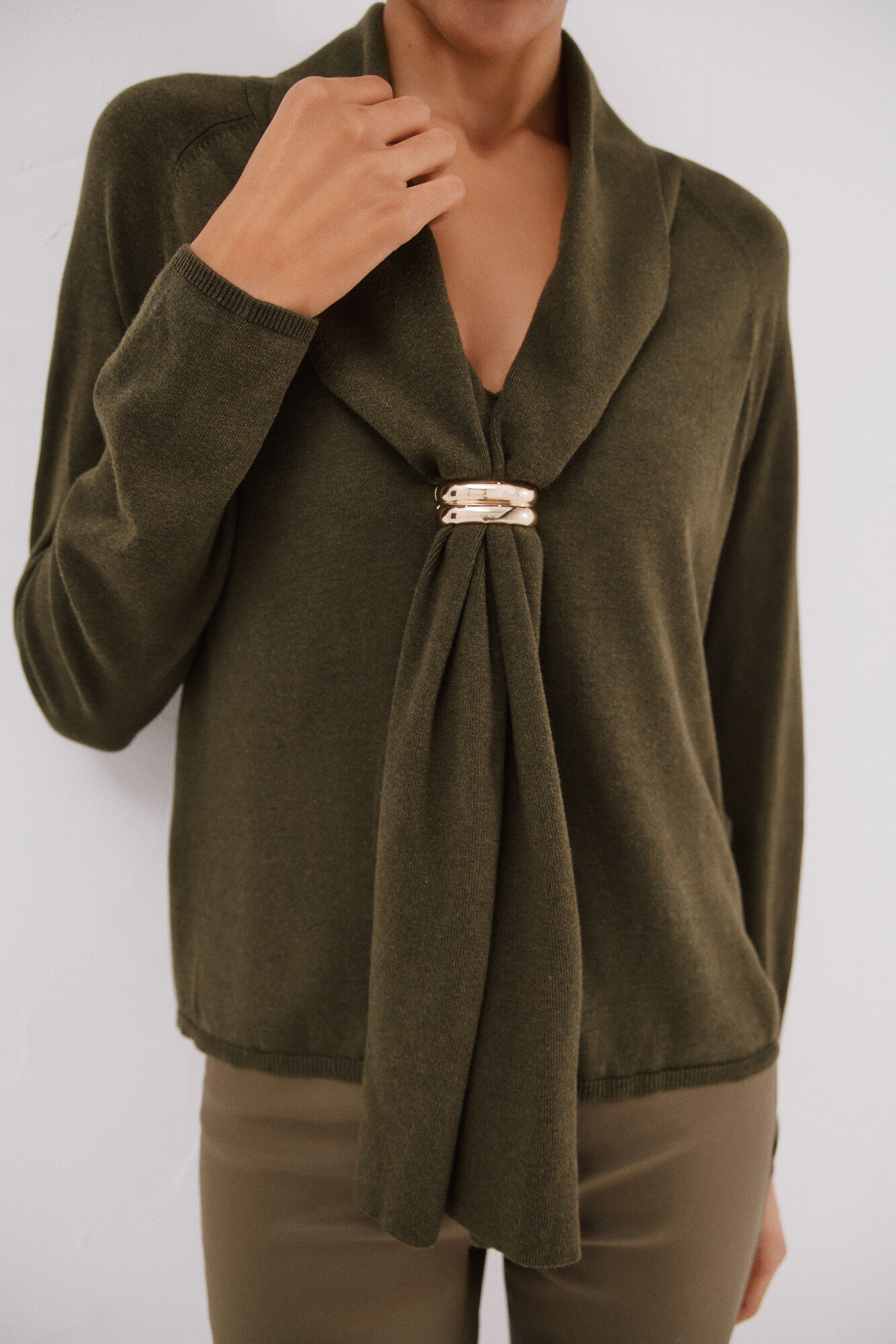 Cortefiel Jersey foulard aro