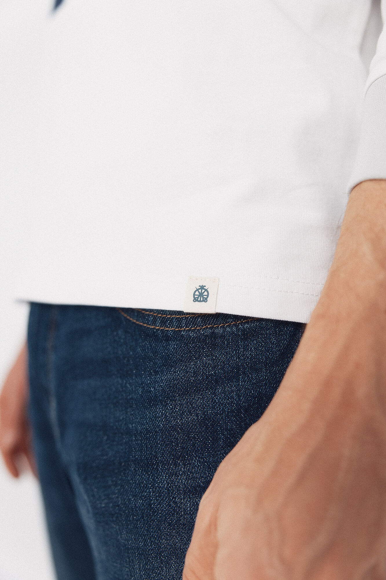 Cortefiel Polo rugby Blanco