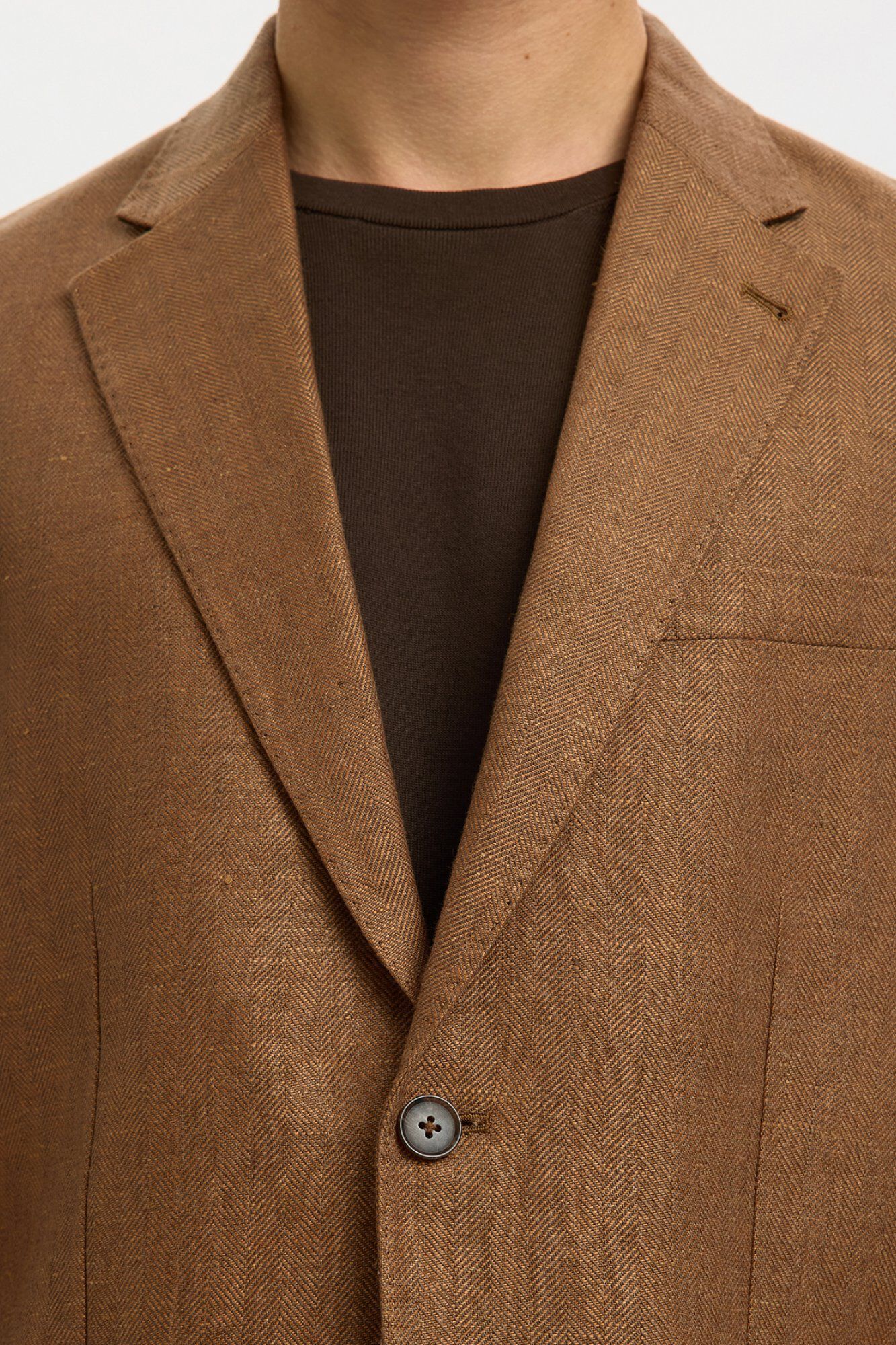 Selected Blazer de linho com lapela