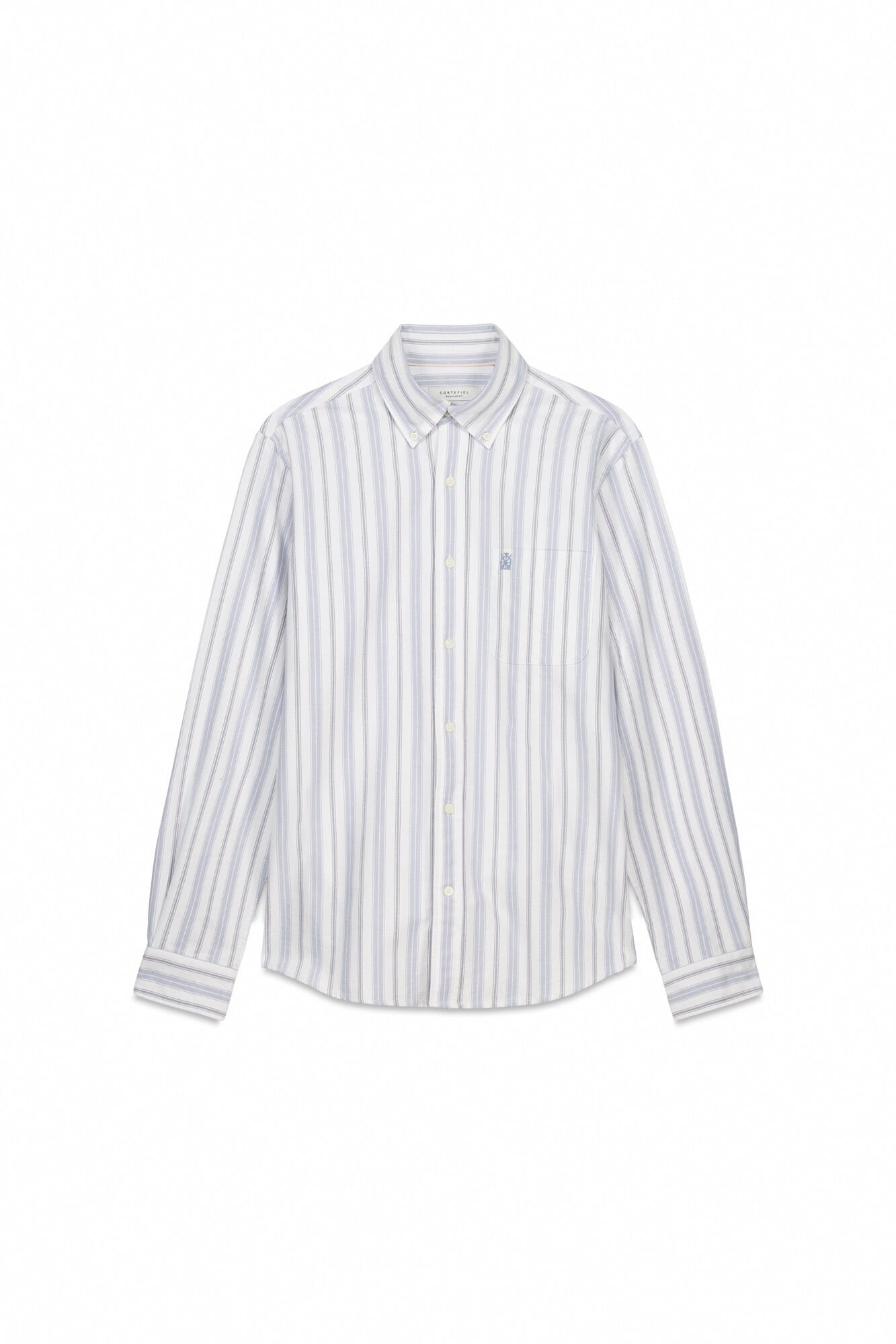 Cortefiel Camisa oxford riscas Azul