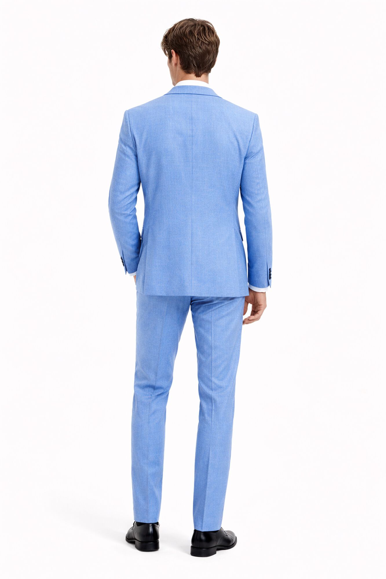 Selected Wool Slim Fit suit trousers Blue