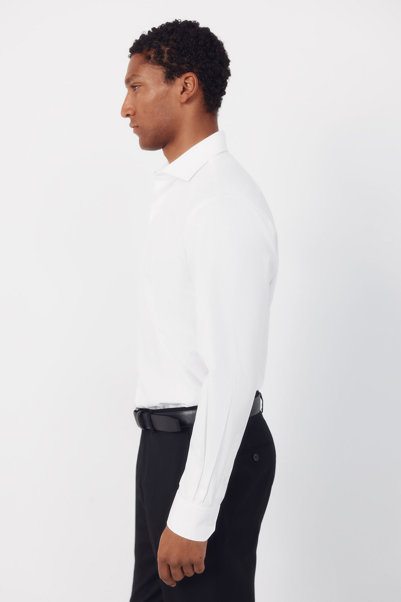 Cortefiel Plain easy-iron dress shirt White