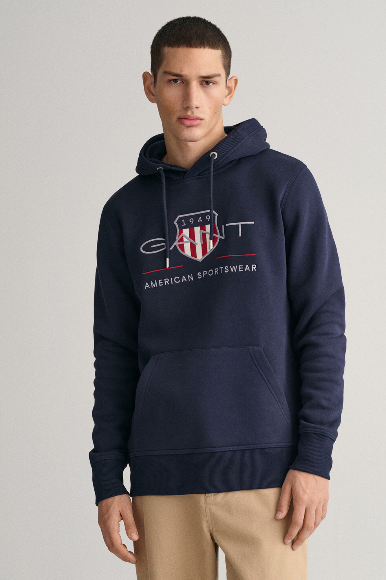 Gant Archive Shield Hoodie Blue
