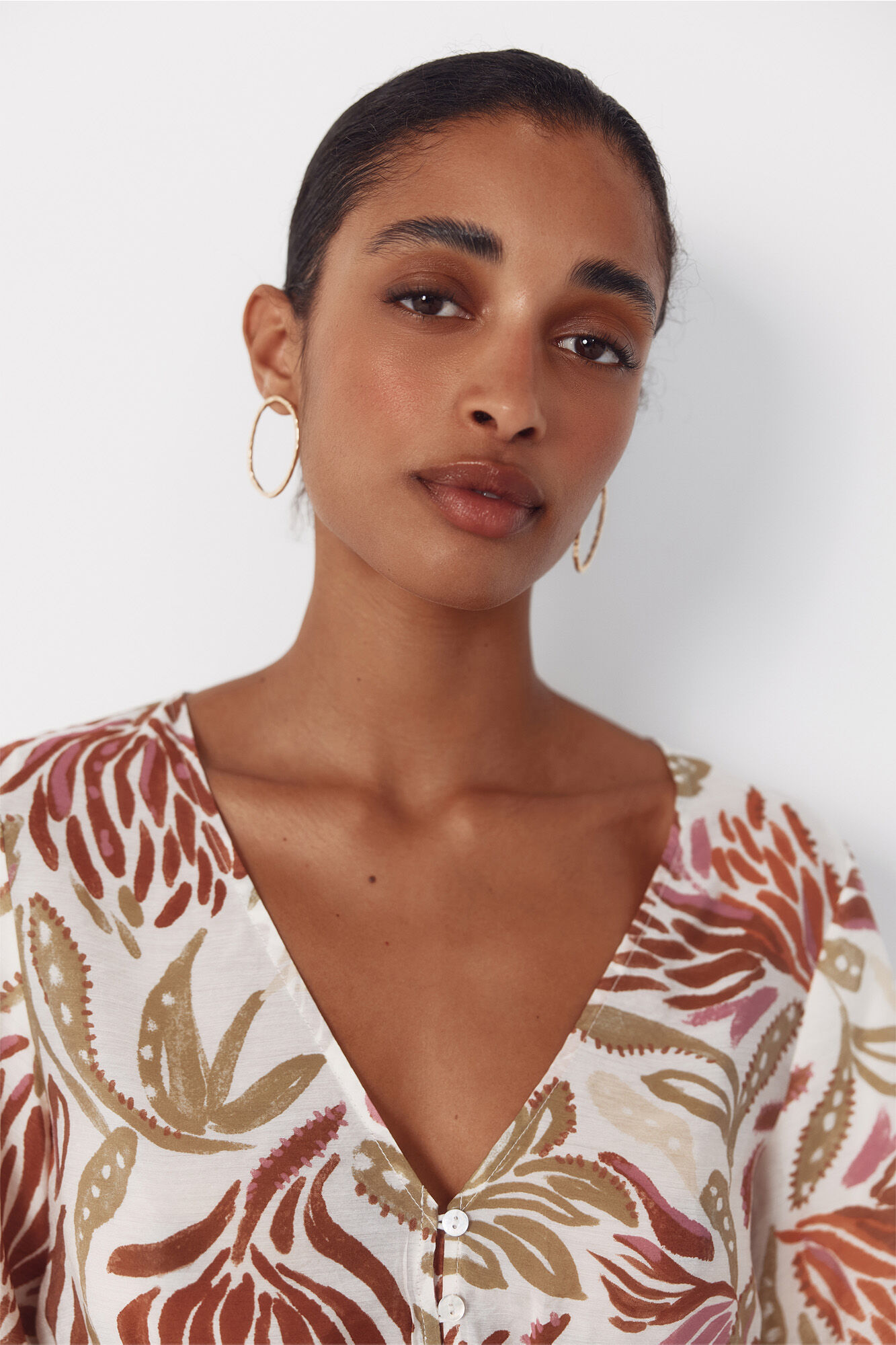 Cortefiel Printed blouse Multicolour