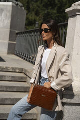 The Code Bolsa tiracolo Charlotte praliné Castanho