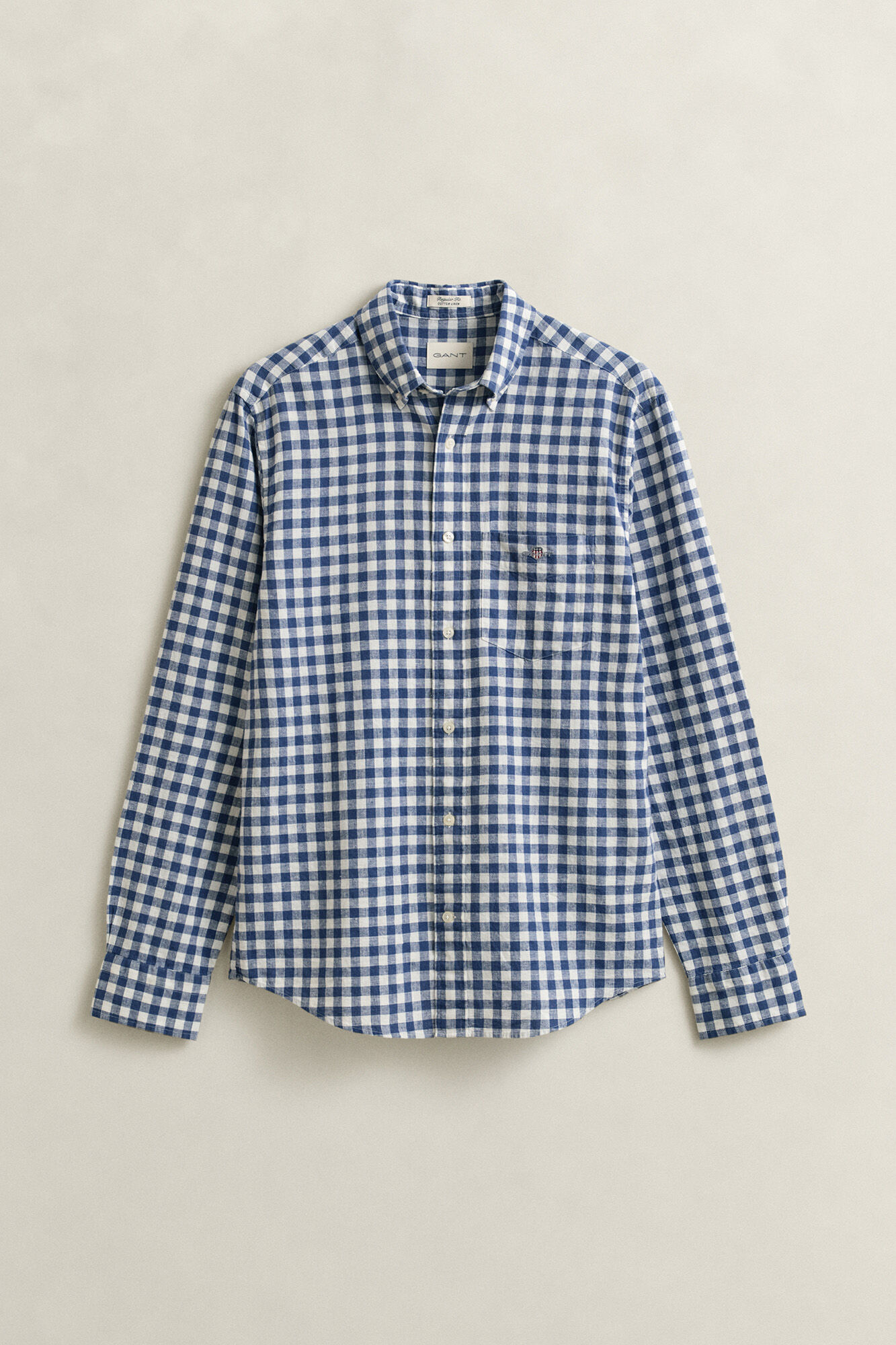 Gant Cotton and linen Regular Fit shirt Blue