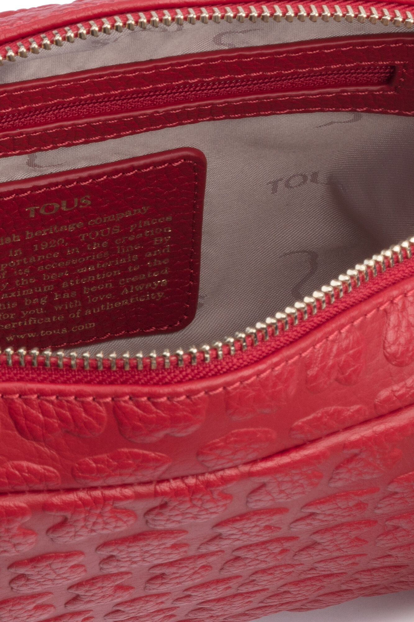 Tous Red leather Sherton crossbody bag Red