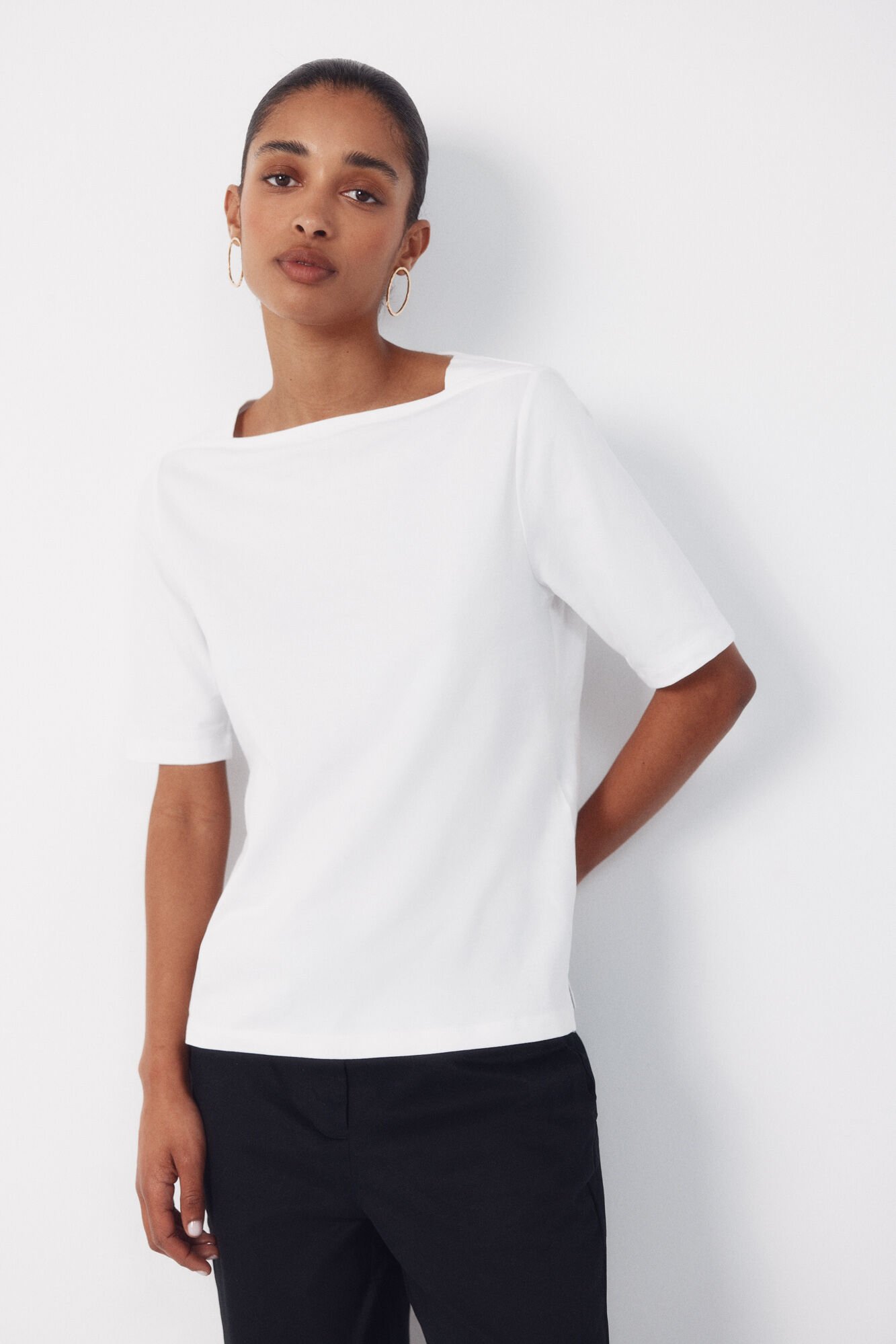 Cortefiel Camiseta cuello barco