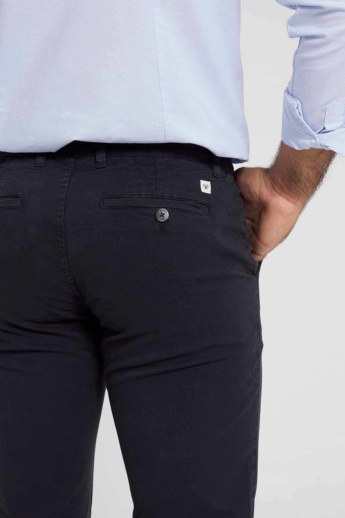 Silbon Pantal&oacute;n sport chino casual azul marino Azul marino