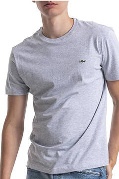 Cortefiel Lacoste Men’s Crew Neck Cotton T-shirt Grey
