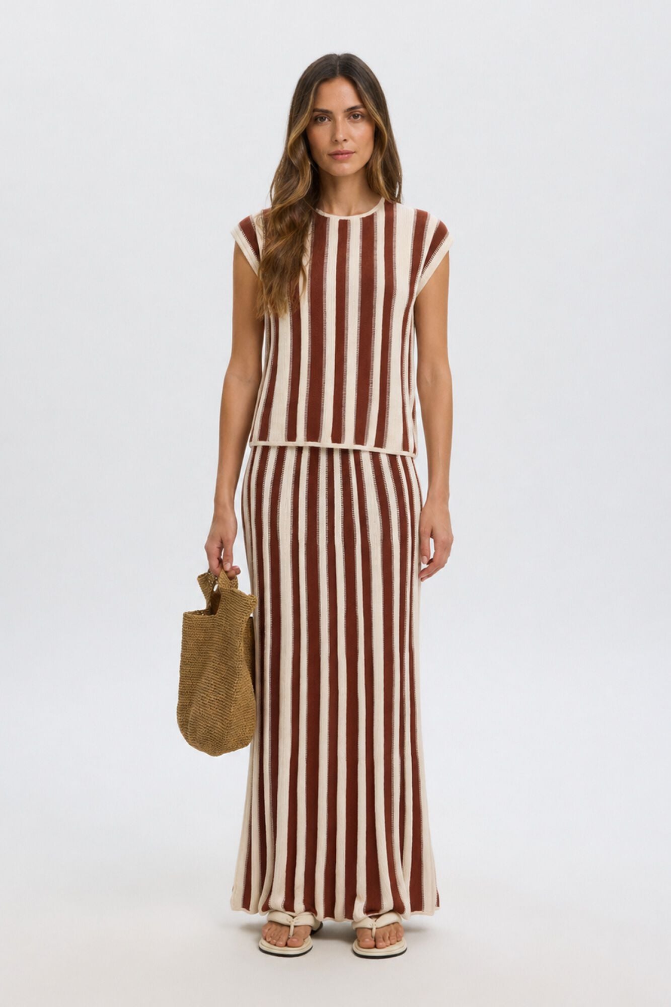 Selected Top punto rayas