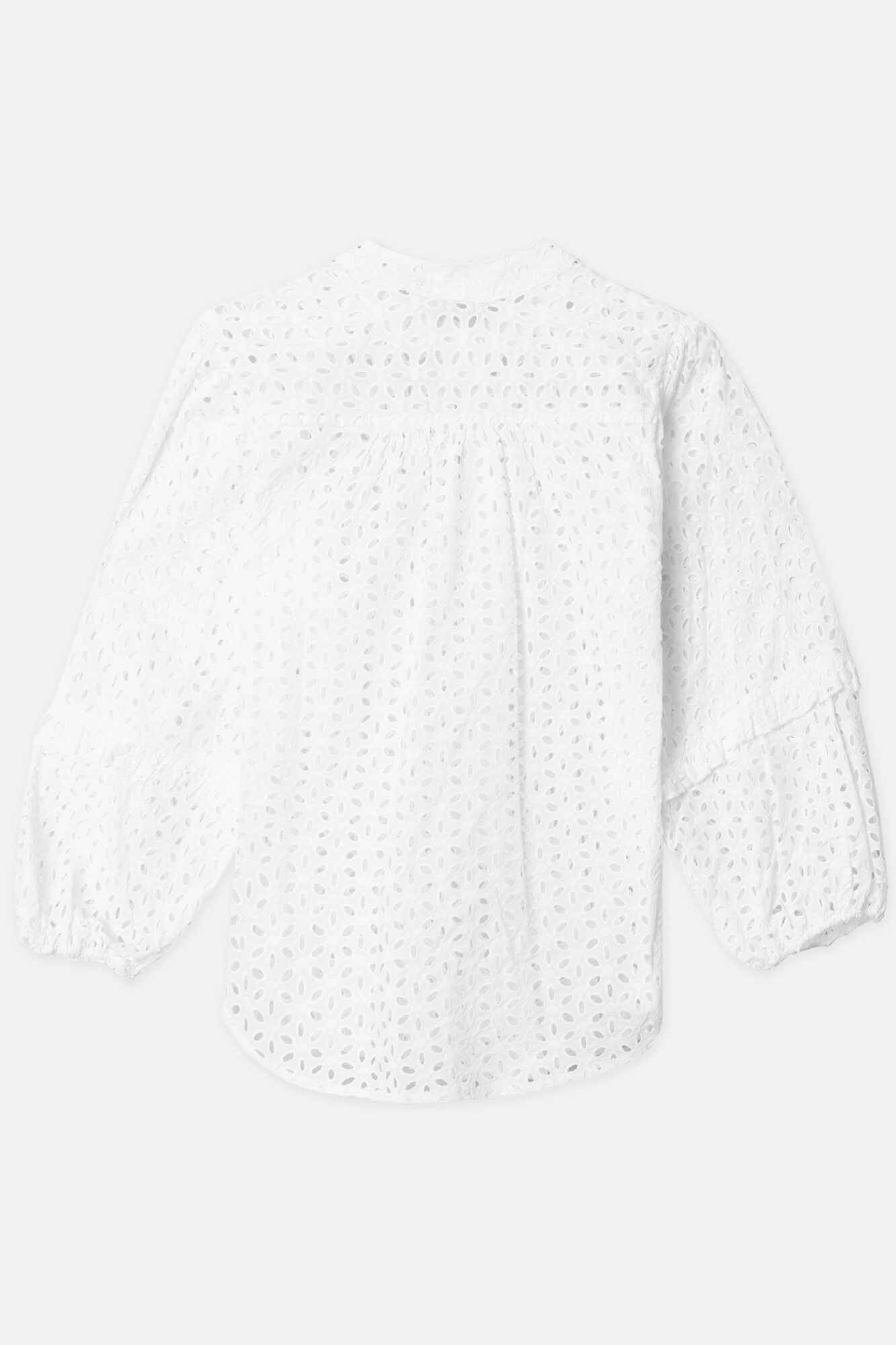 Silbon Camisa bordada manga larga Blanco