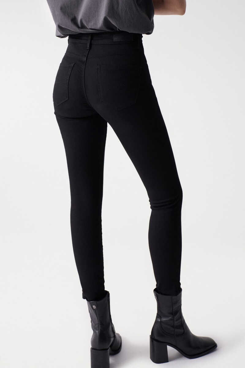 Cortefiel Faith push-in cropped jeans Black