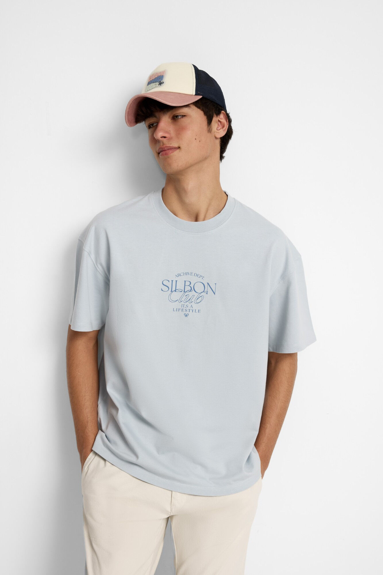 Silbon Camiseta special fit silbon club Gris