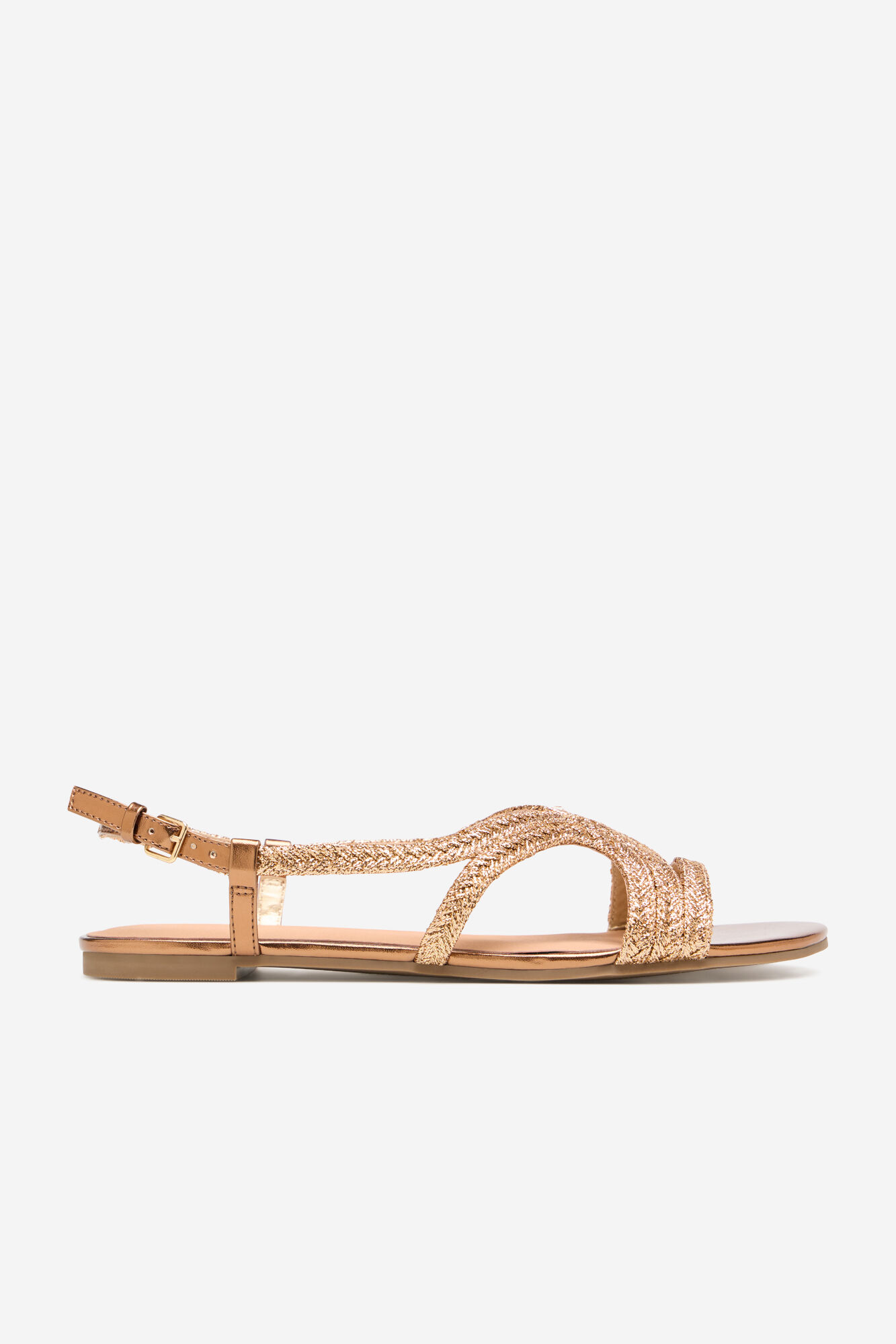 Cortefiel Flat sandal Gold
