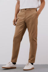 Cortefiel Regular fit comfort chinos Beige