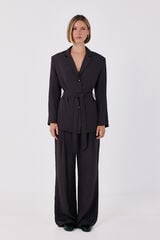 Cortefiel Women's tailored trousers Dark brown