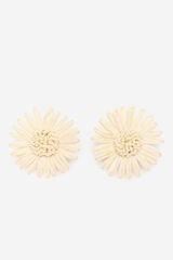 Cortefiel Daisy earrings Ivory