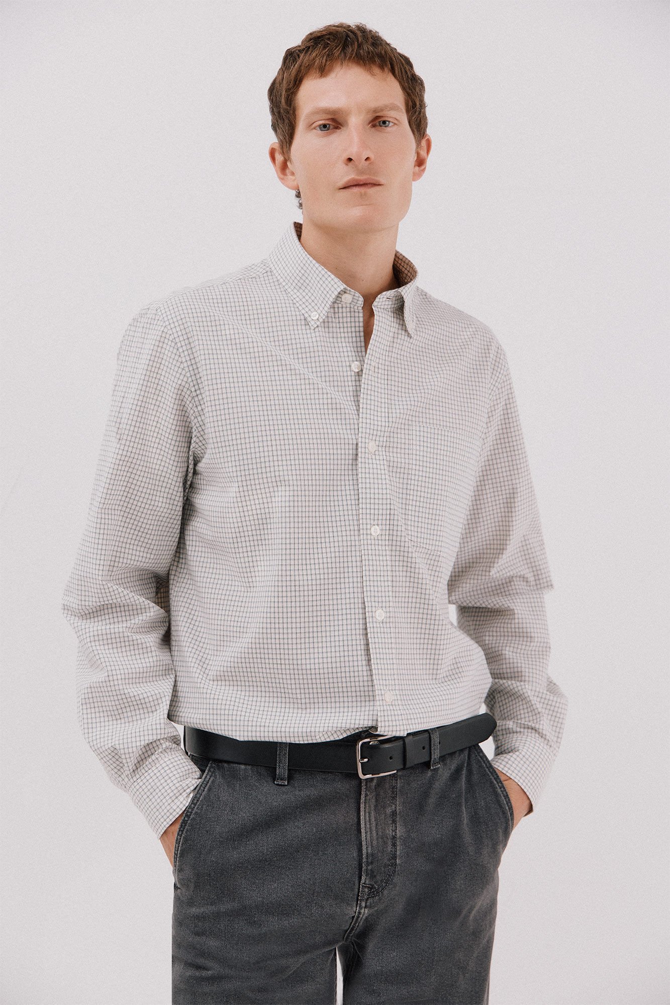 Cortefiel Checked poplin shirt