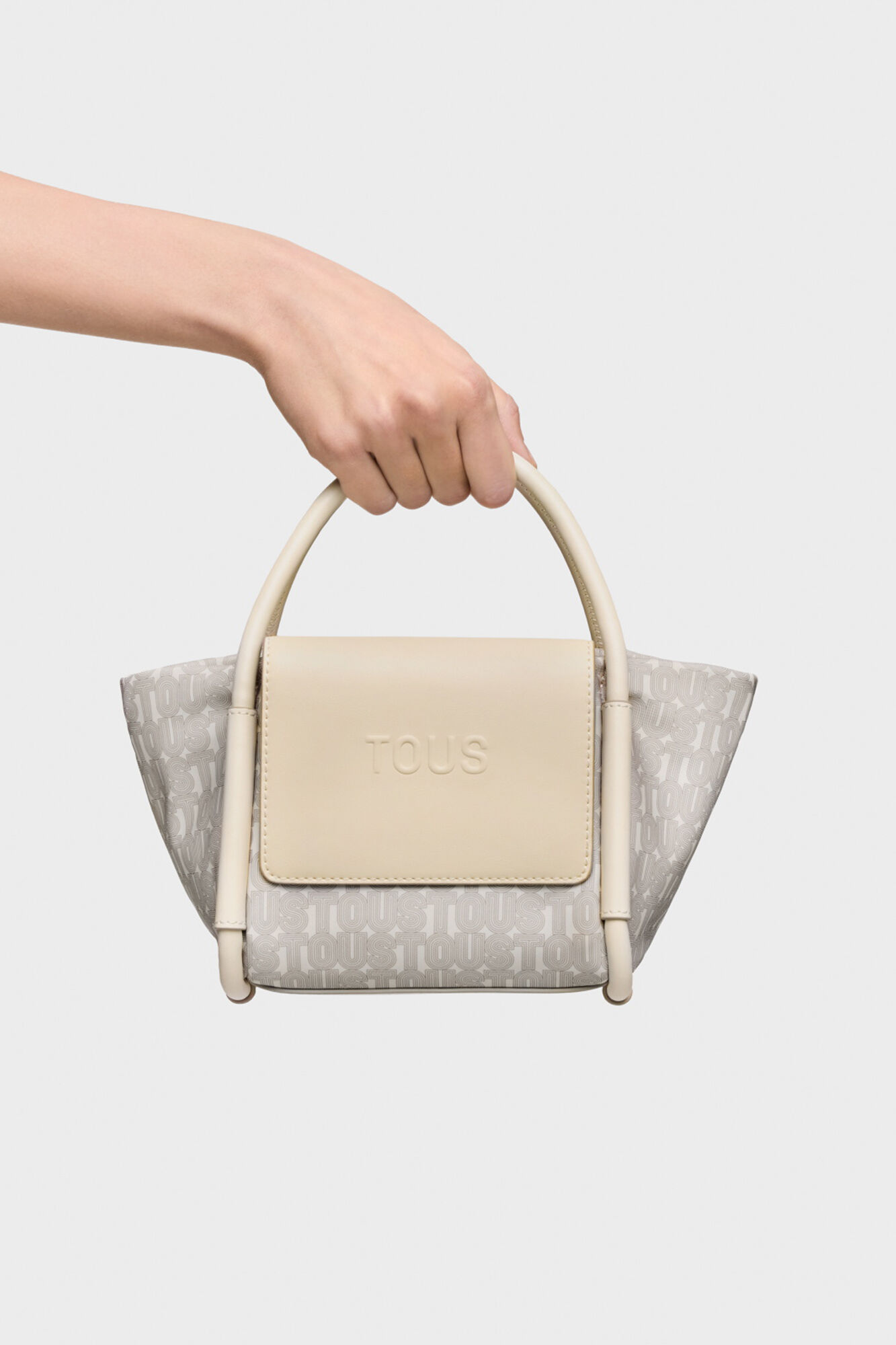 Tous Small printed basket Beige