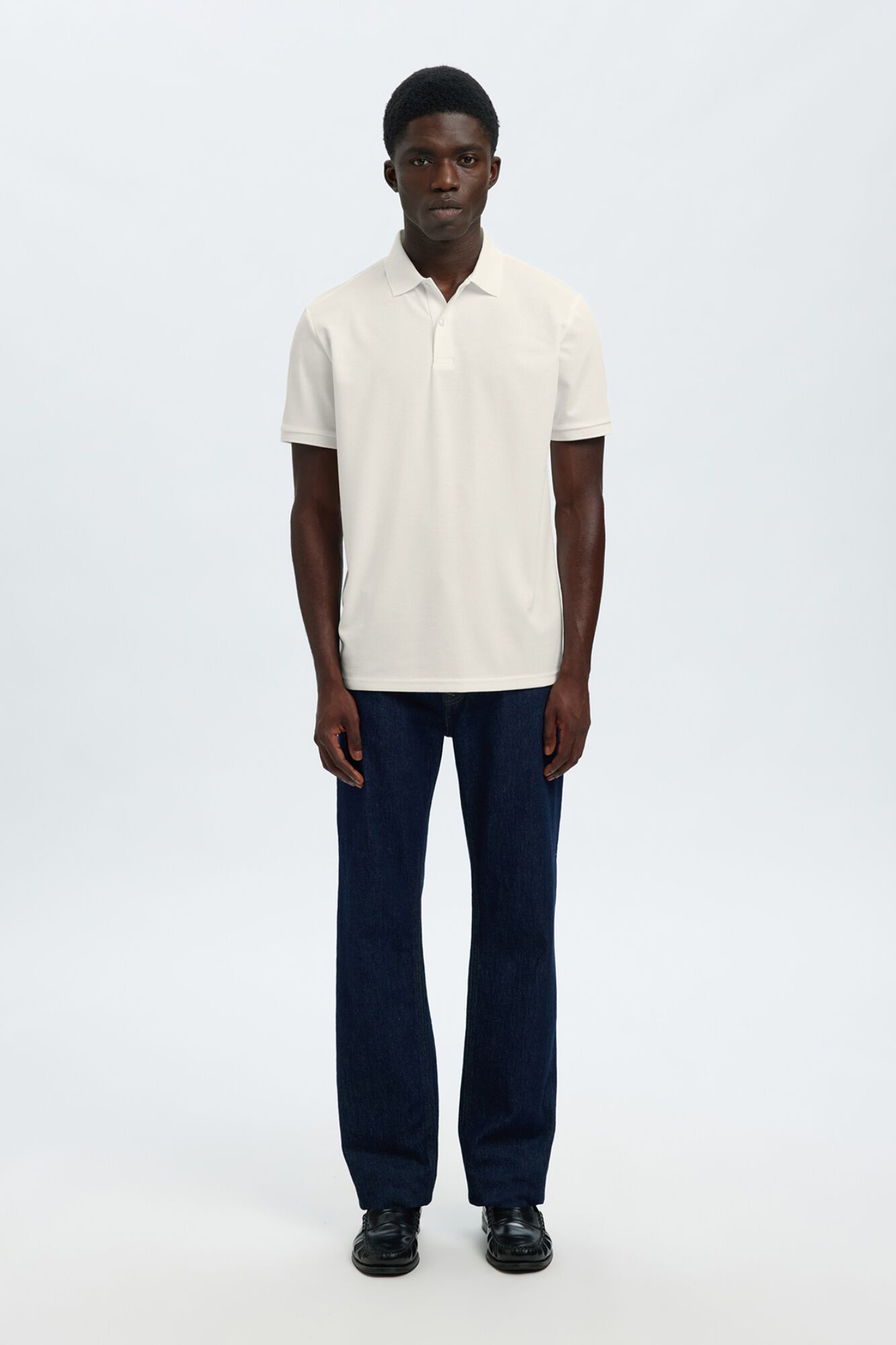 Selected Polo b&aacute;sico piqu&eacute;