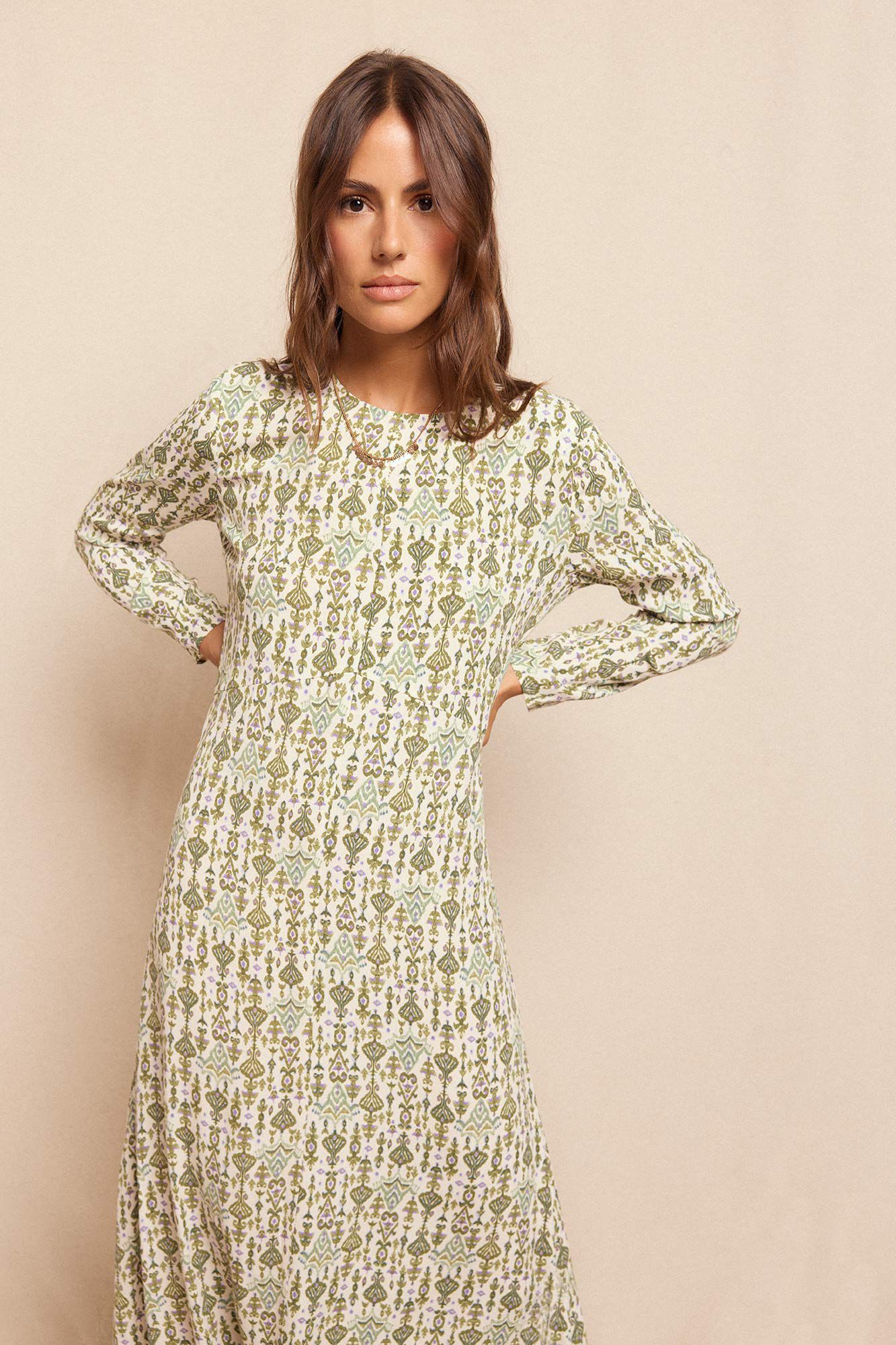 Slowlove Long printed dress Multicolour