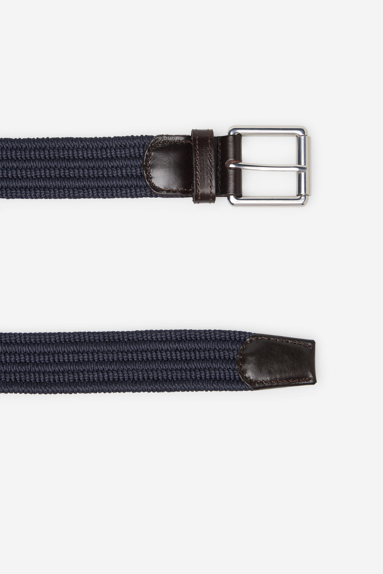 Cortefiel Elastic braided belt Navy