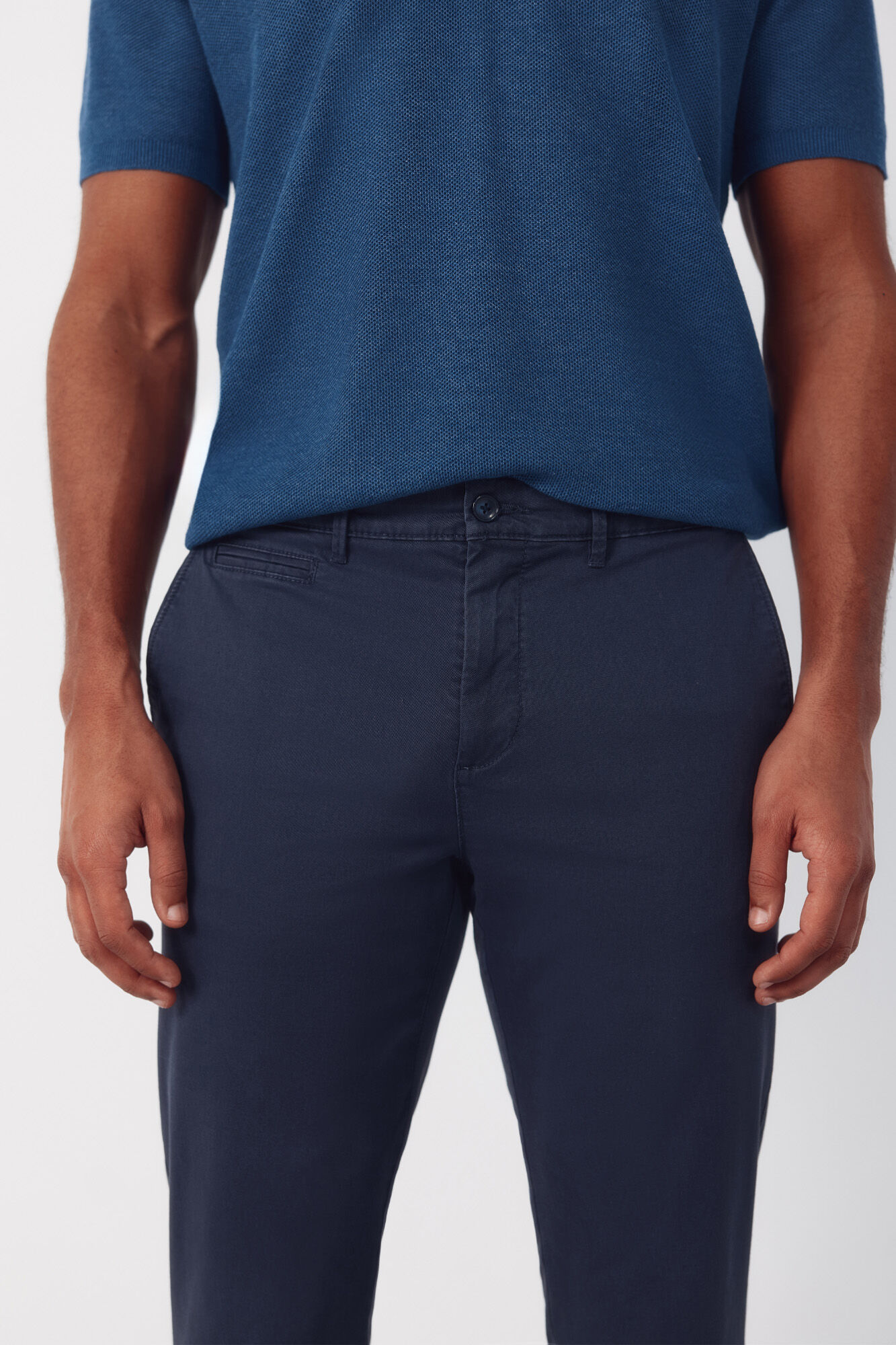 Cortefiel Slim fit chinos Navy