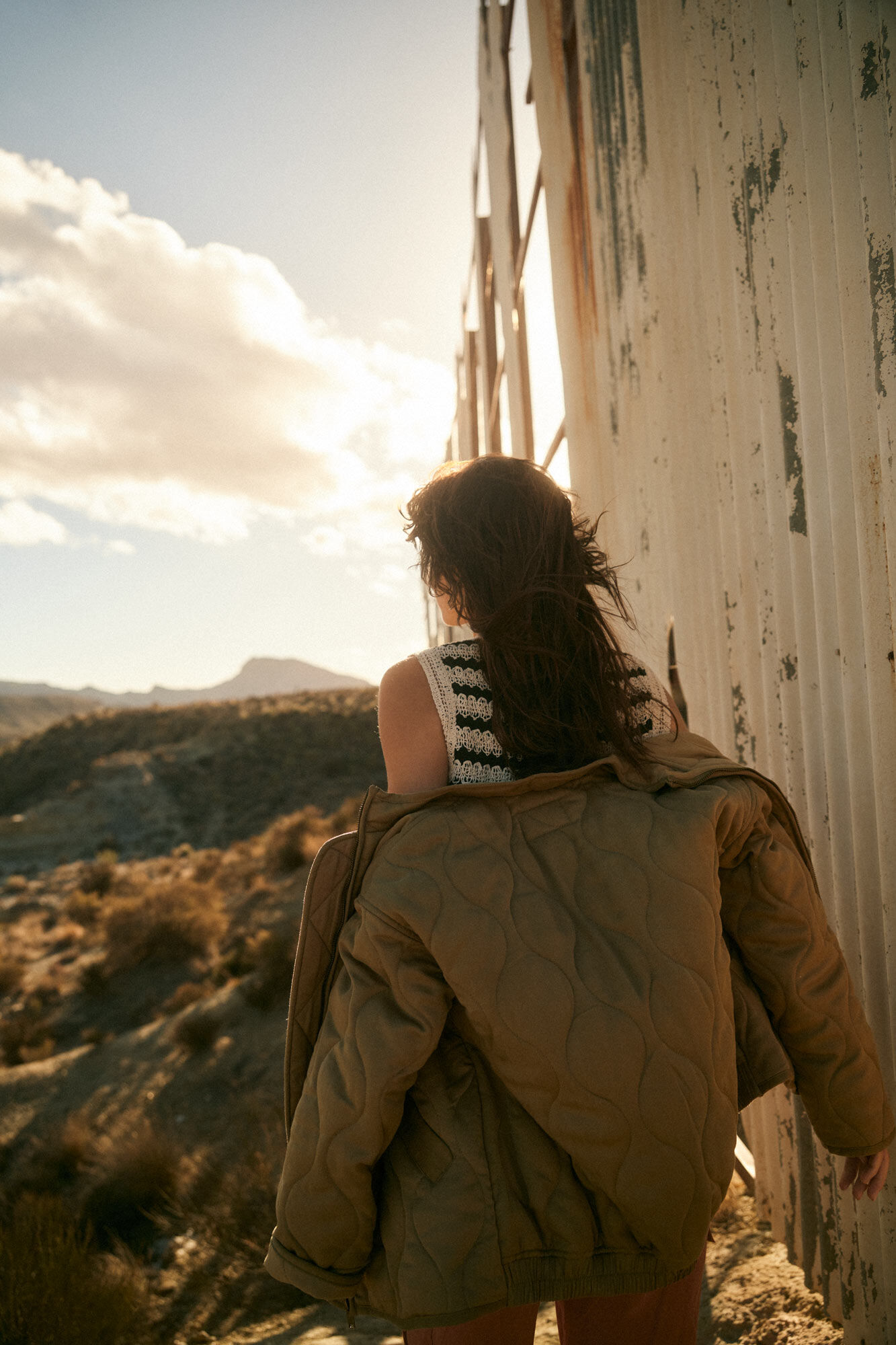 Slowlove Cazadora acolchada Kaki