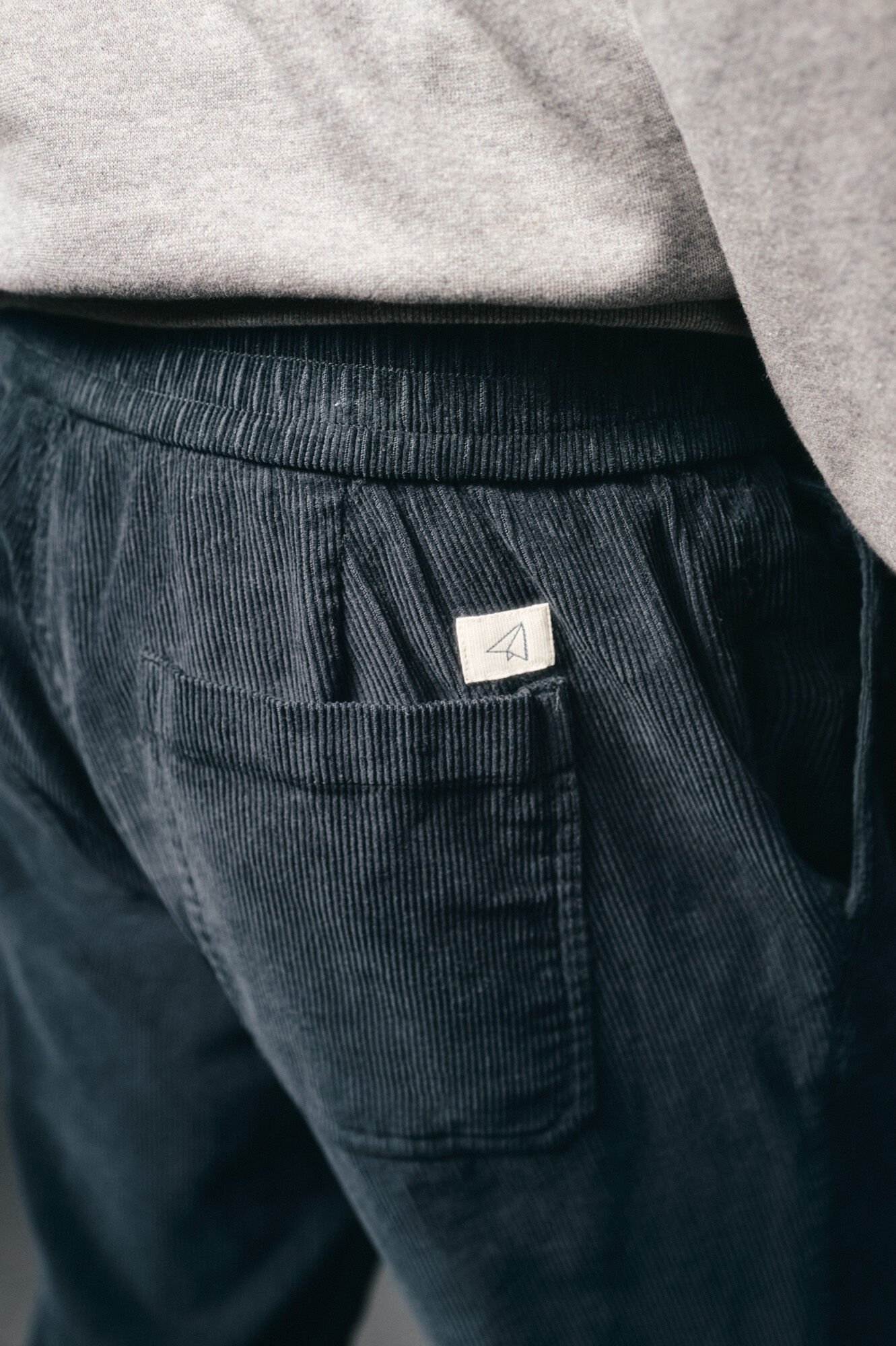 OOTO Cal&ccedil;as de veludo veludo com el&aacute;stico Azul