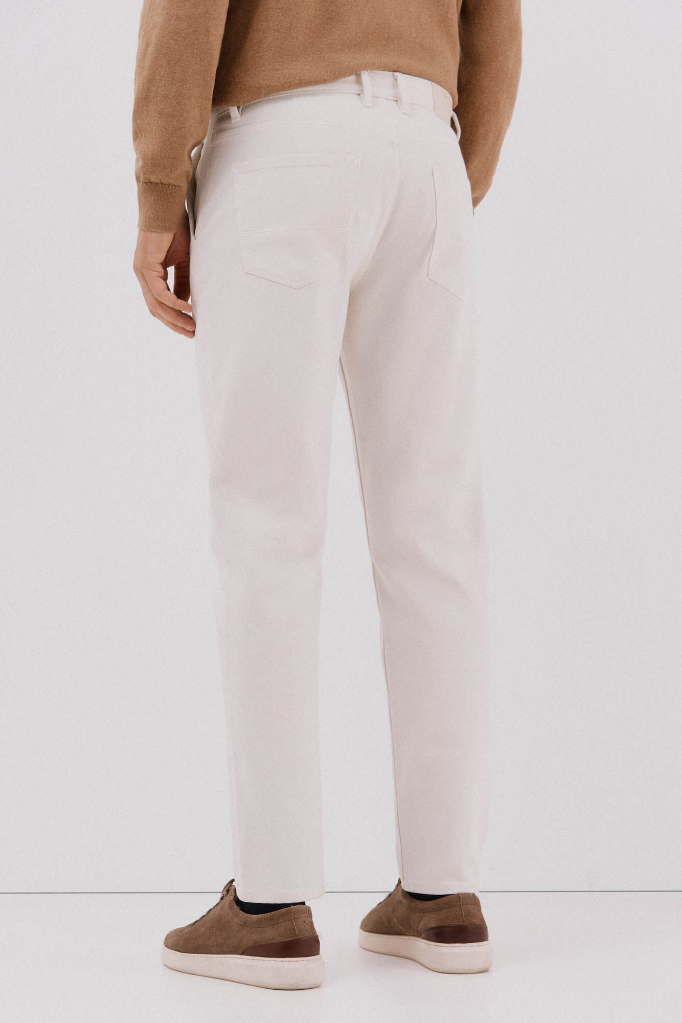 Cortefiel Tapered fit jeans Ivory