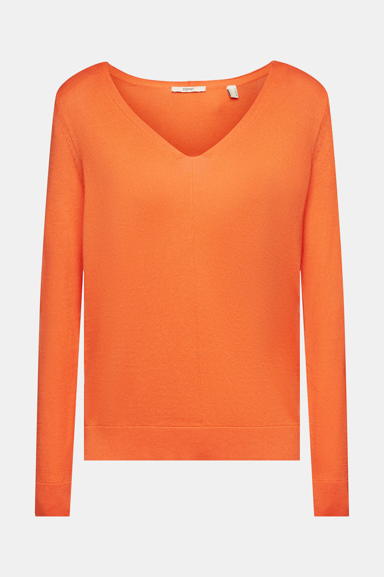 Esprit Cotton knit jumper Orange