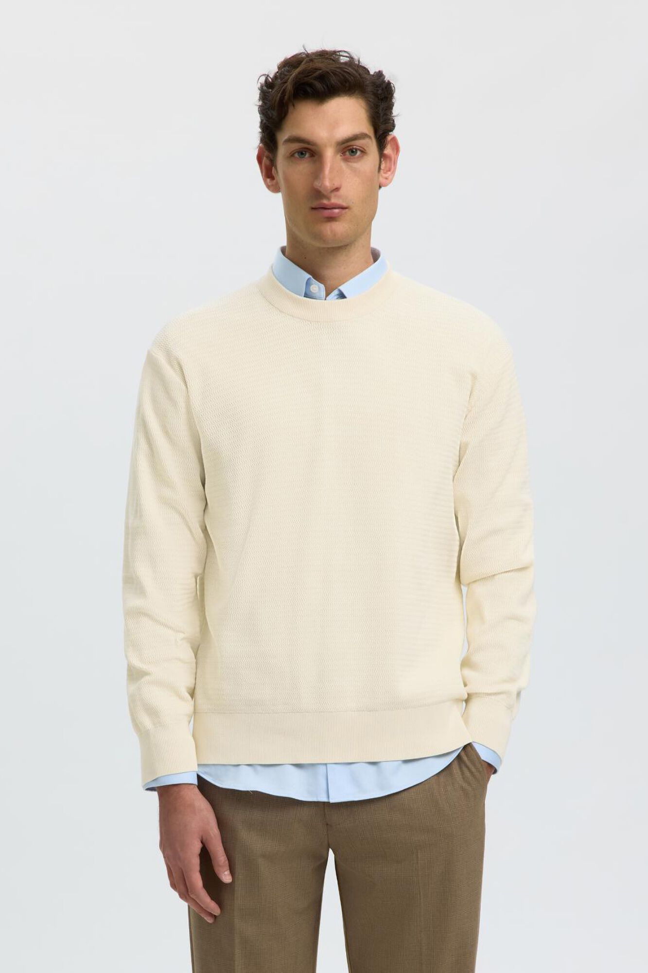 Selected Camisola em algod&atilde;o org&acirc;nico