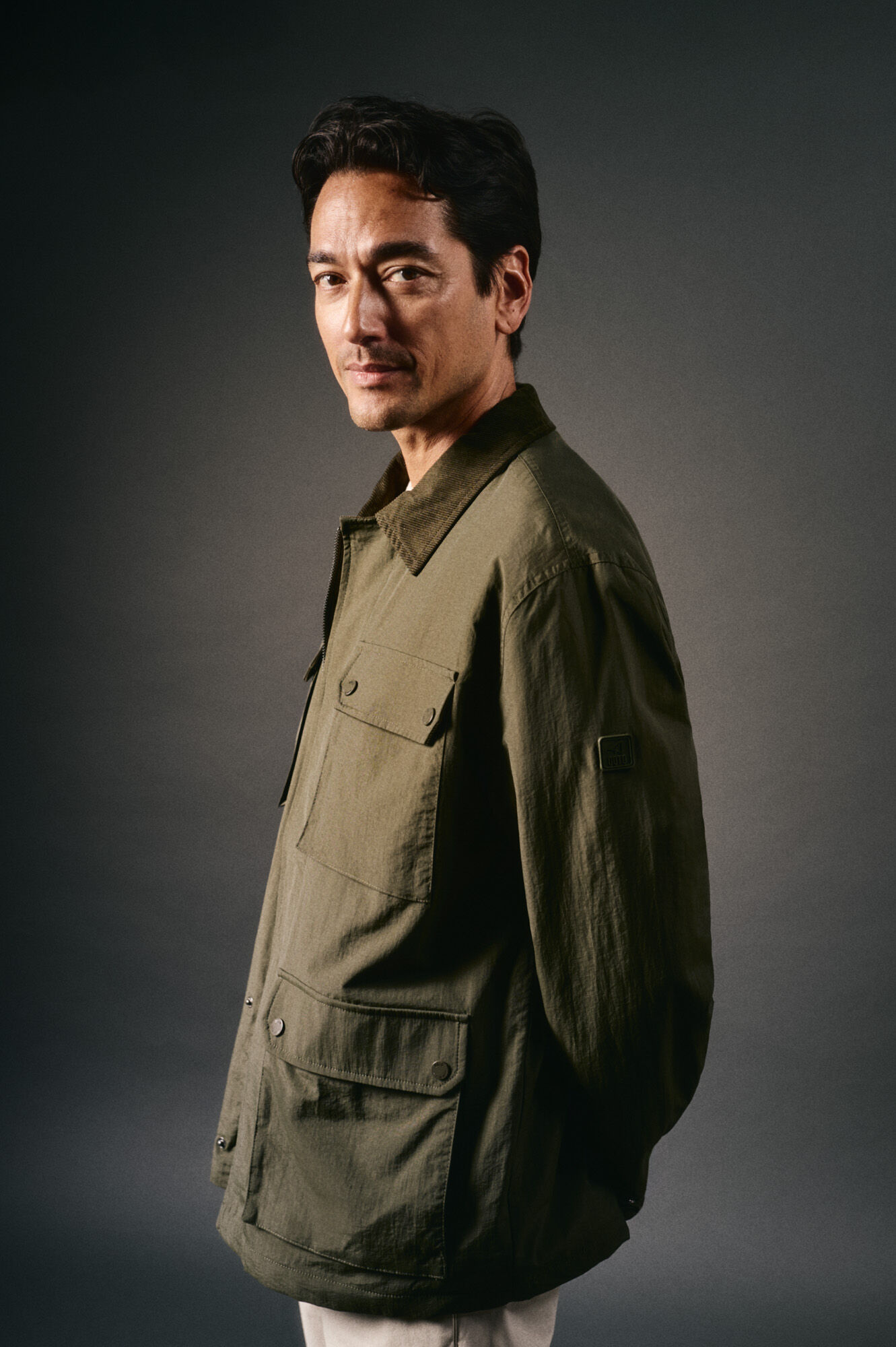 OOTO Jaqueta de campo com quatro bolsos Verde