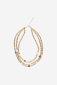 Cortefiel Triple stone necklace