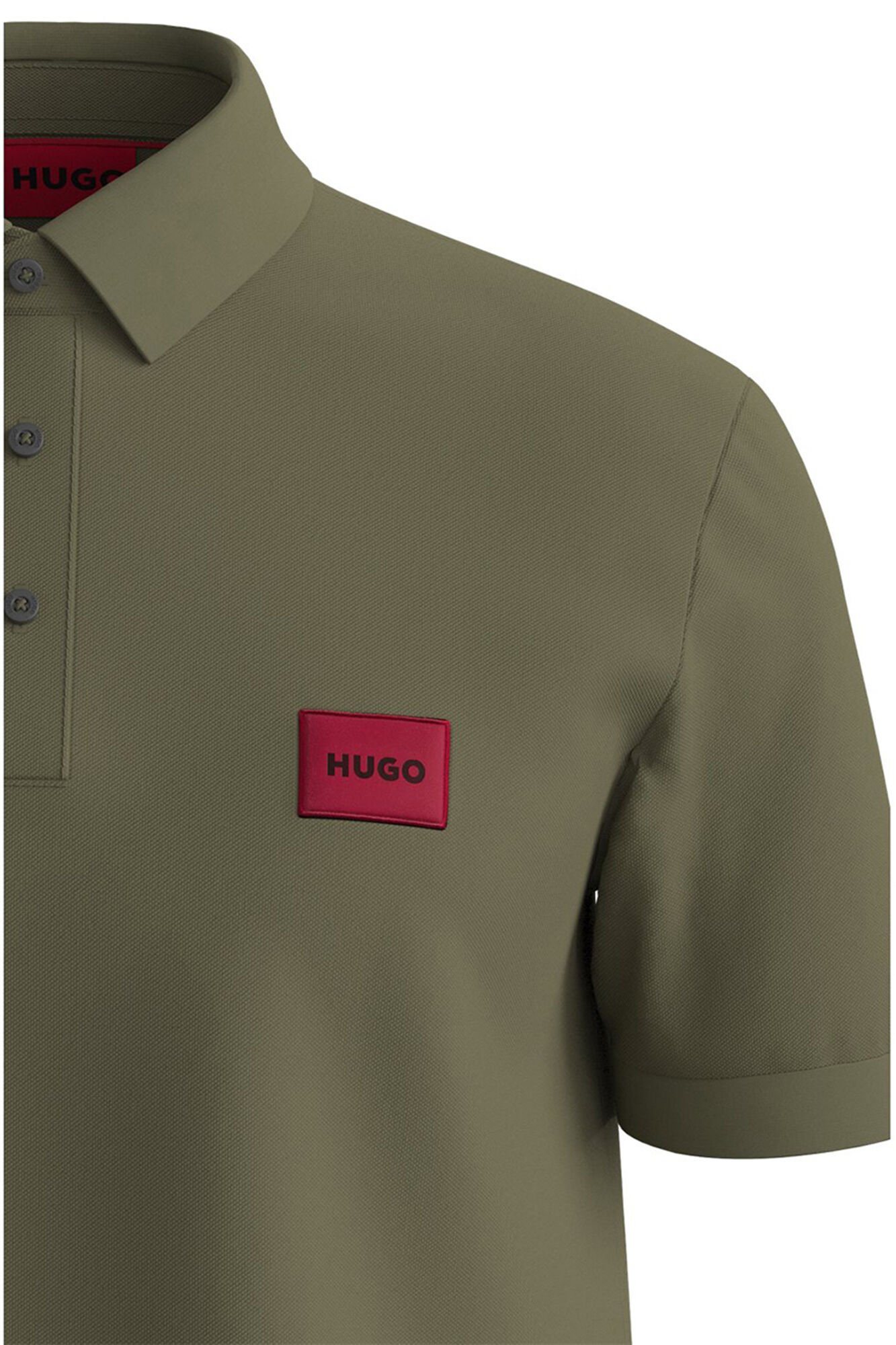 HUGO Polo de manga curta Verde