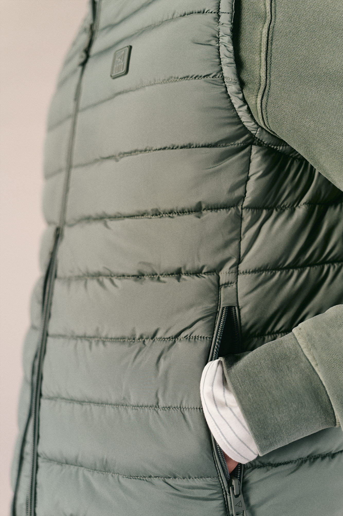 OOTO Colete acolchoado ultraleve Verde