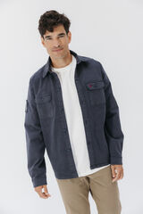 elPulpo Sobrecamisa Heritage de dois bolsos Azul