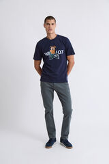 Williot Cal&ccedil;as chino justas Azul