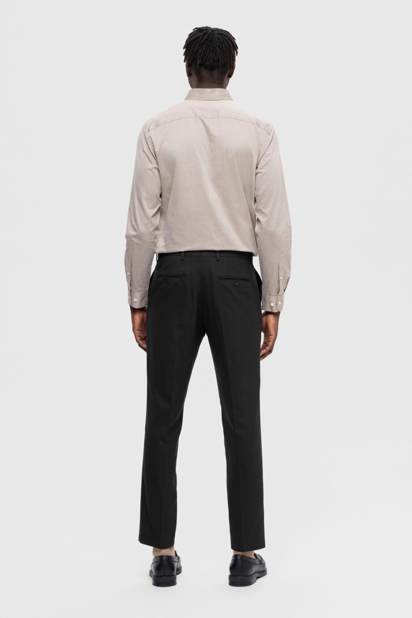 Selected Cal&ccedil;a de terno slim fit Verde