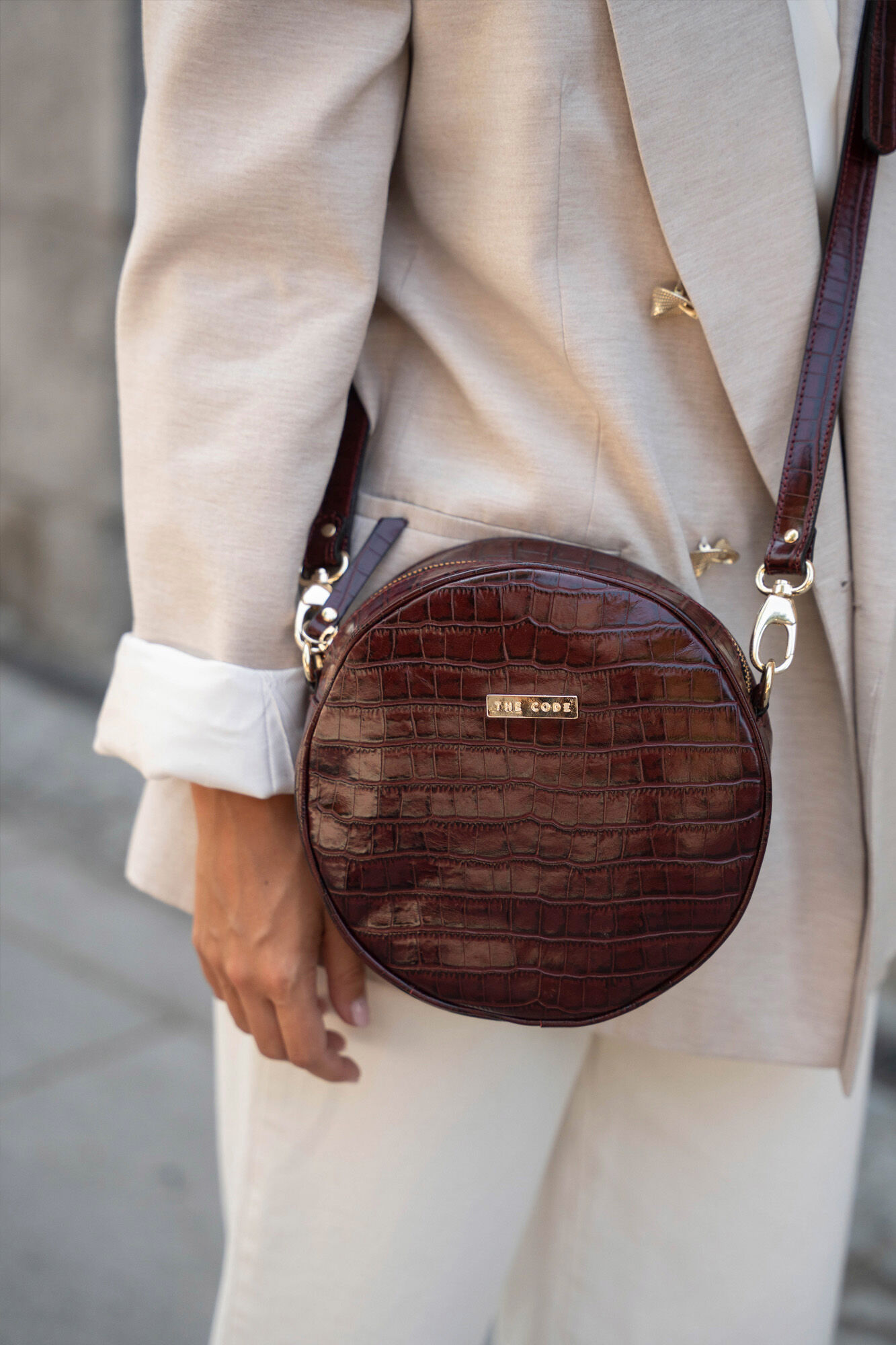 The Code Olympia Coco burgundy shoulder bag  Maroon