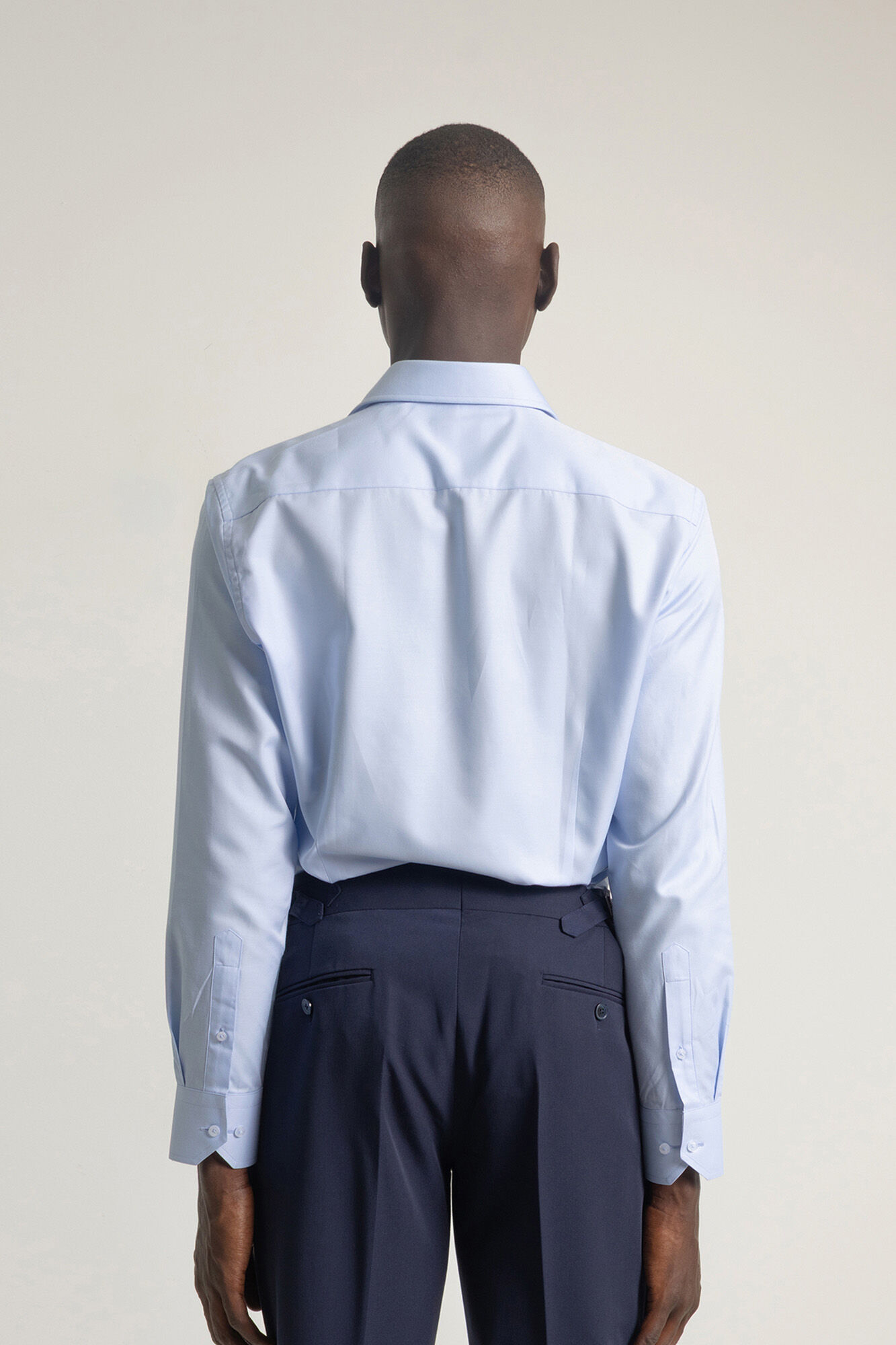 PuroEGO Camisa vestir regular fit twill Azul