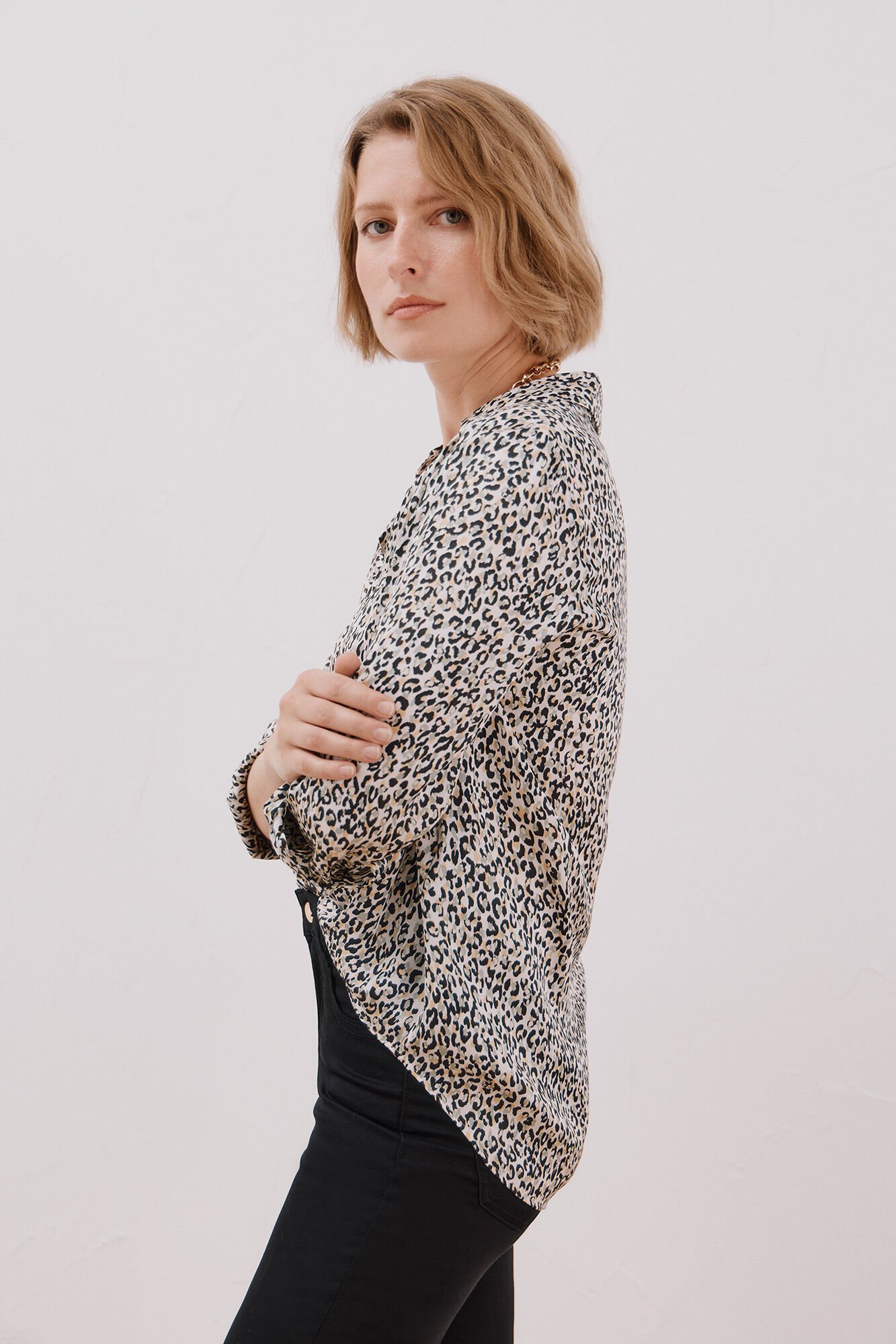 Cortefiel Camisa satinada