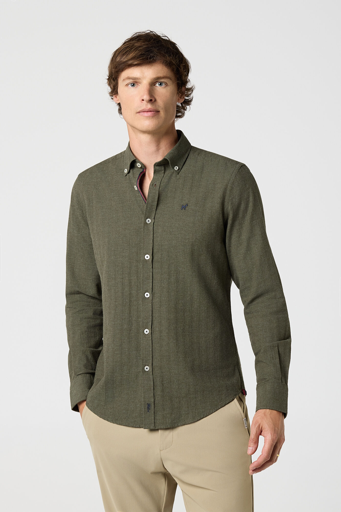 Williot Camisa em flanela de espiga