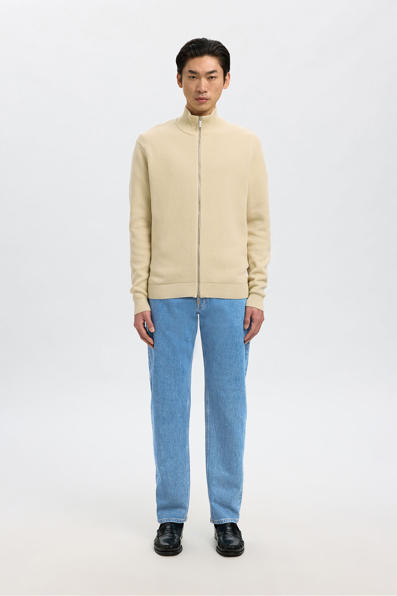 Selected Cal&ccedil;as jeans de corte reto