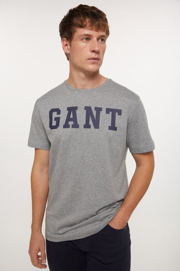 Cortefiel T-shirt gráfica GANT Cinzento