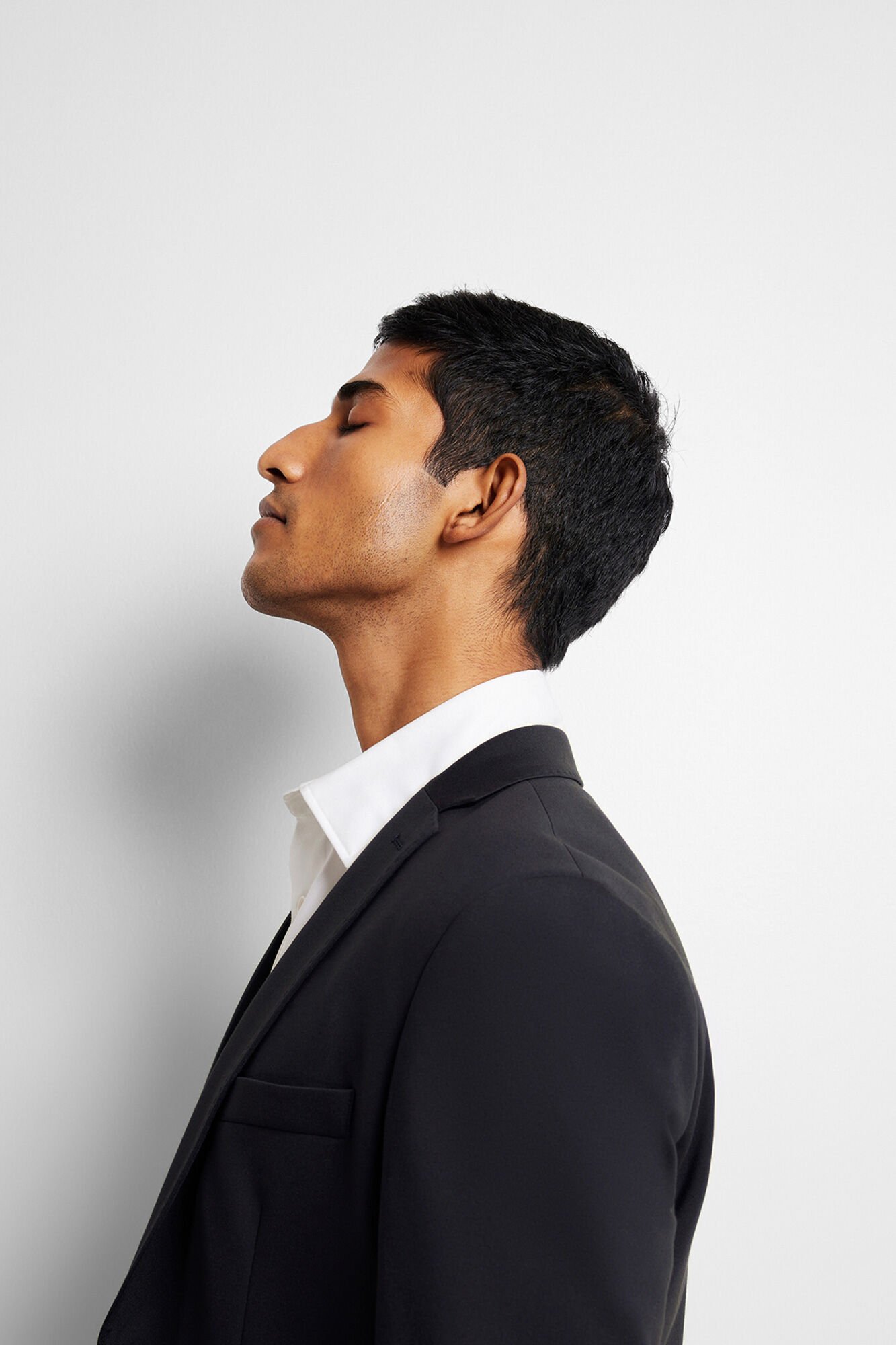 Selected Blazer Slim Fit estilo malha confecionado com Lenzing Ecovero