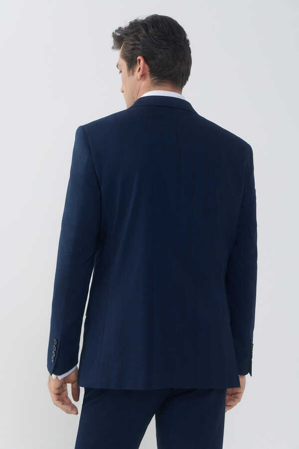 Cortefiel Checked blazer series xxi Blue