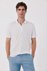 Cortefiel Polo COOLMAX&reg; piqu&eacute; Blanco