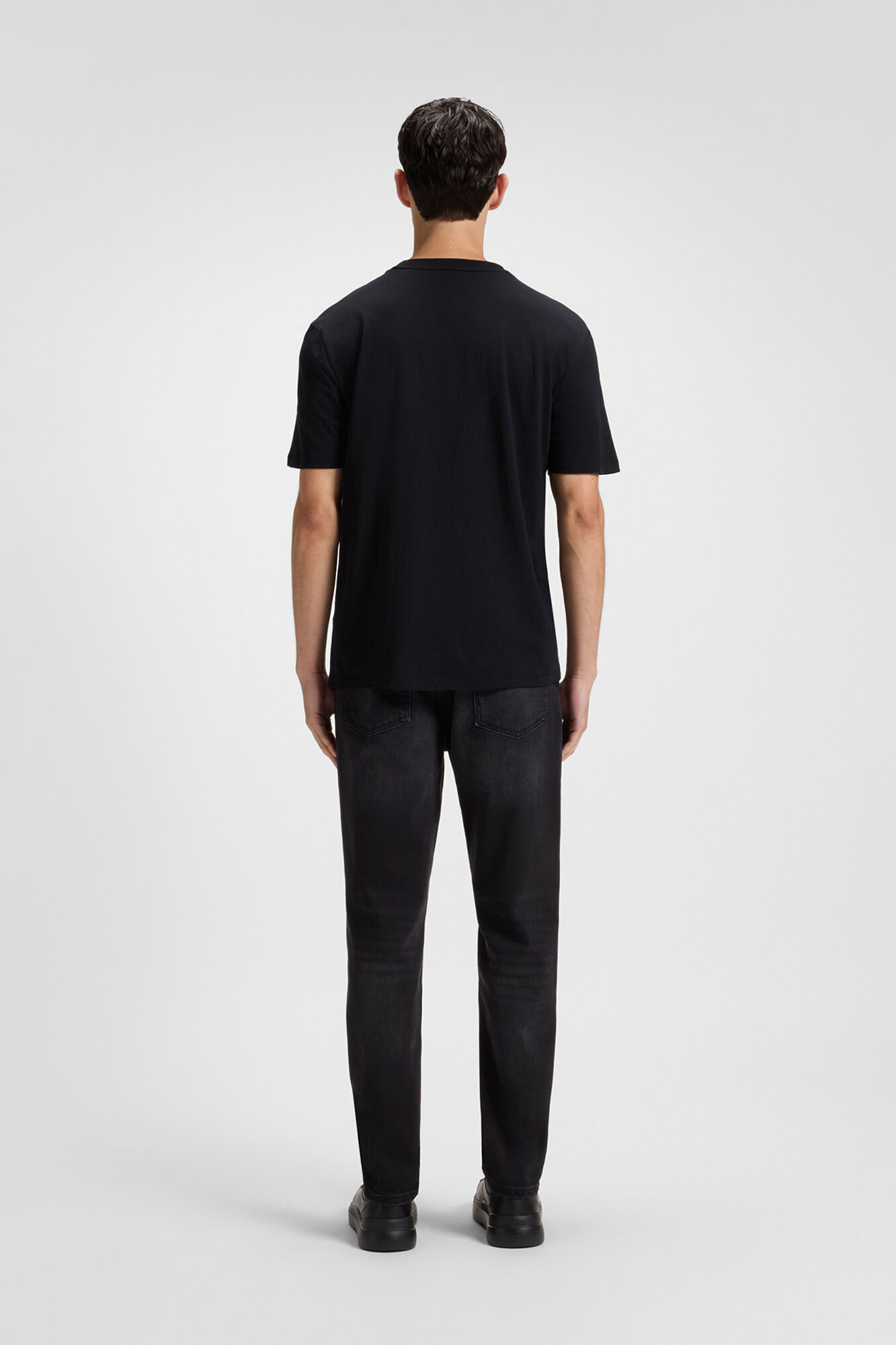 HUGO T-shirt de manga curta Preto